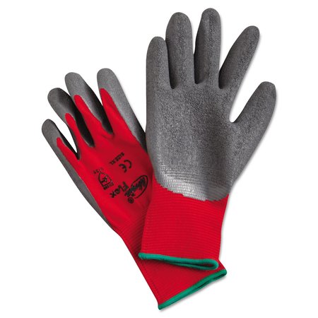 MCR SAFETY Ninja Flex Latex-Coated-Palm Gloves, Nylon Shell, X-Large, Red/Gray, Pair N9680XL